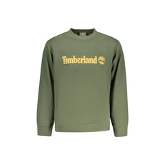 Timberland Felpa Maniche Lunghe Uomo Verde Stampa Logo