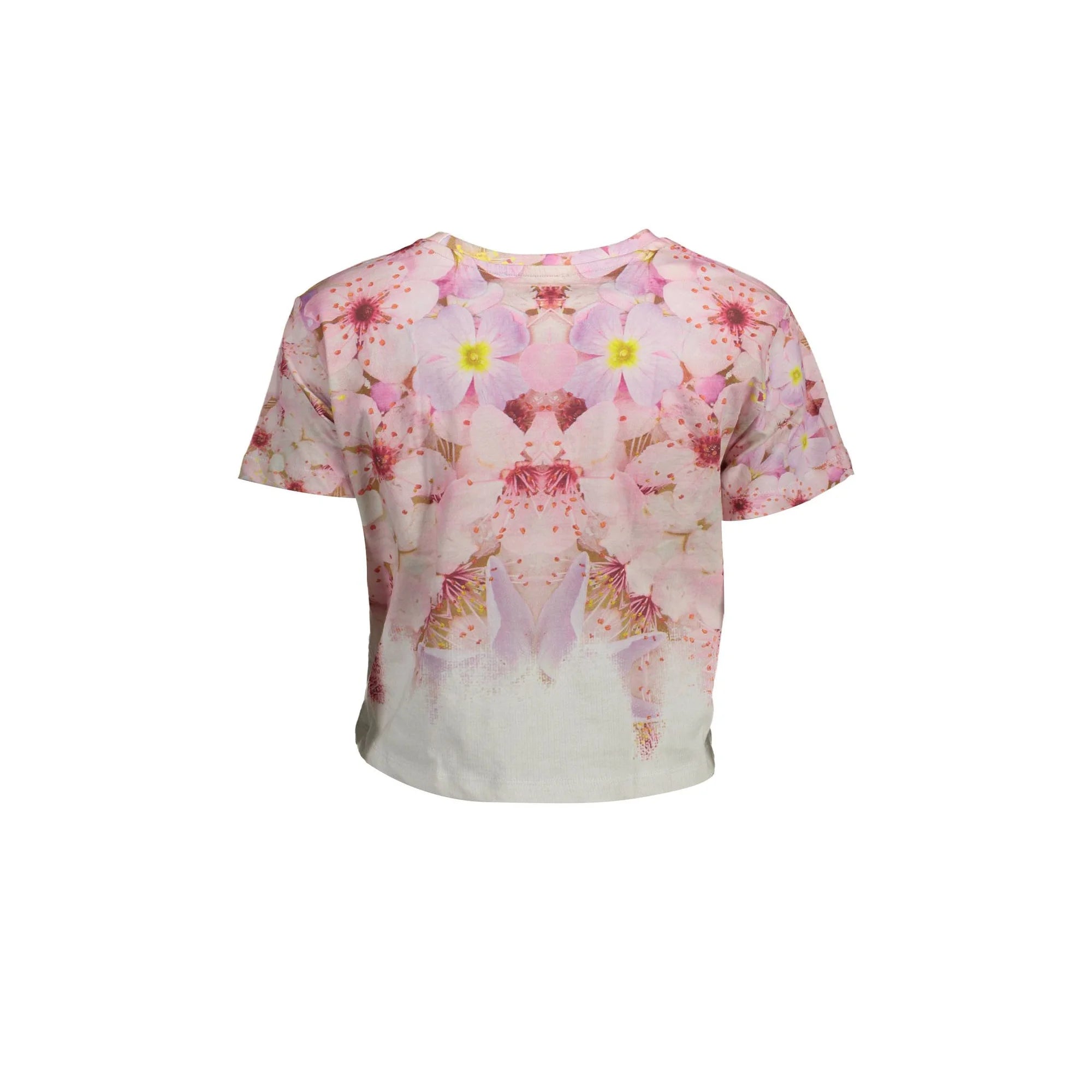 DESIGUAL T-SHIRT MANICHE CORTE DONNA ROSA