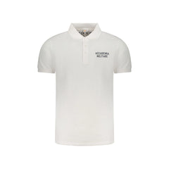 Accademia Militare Polo Manga Corta Hombre Blanca Estampado Logo