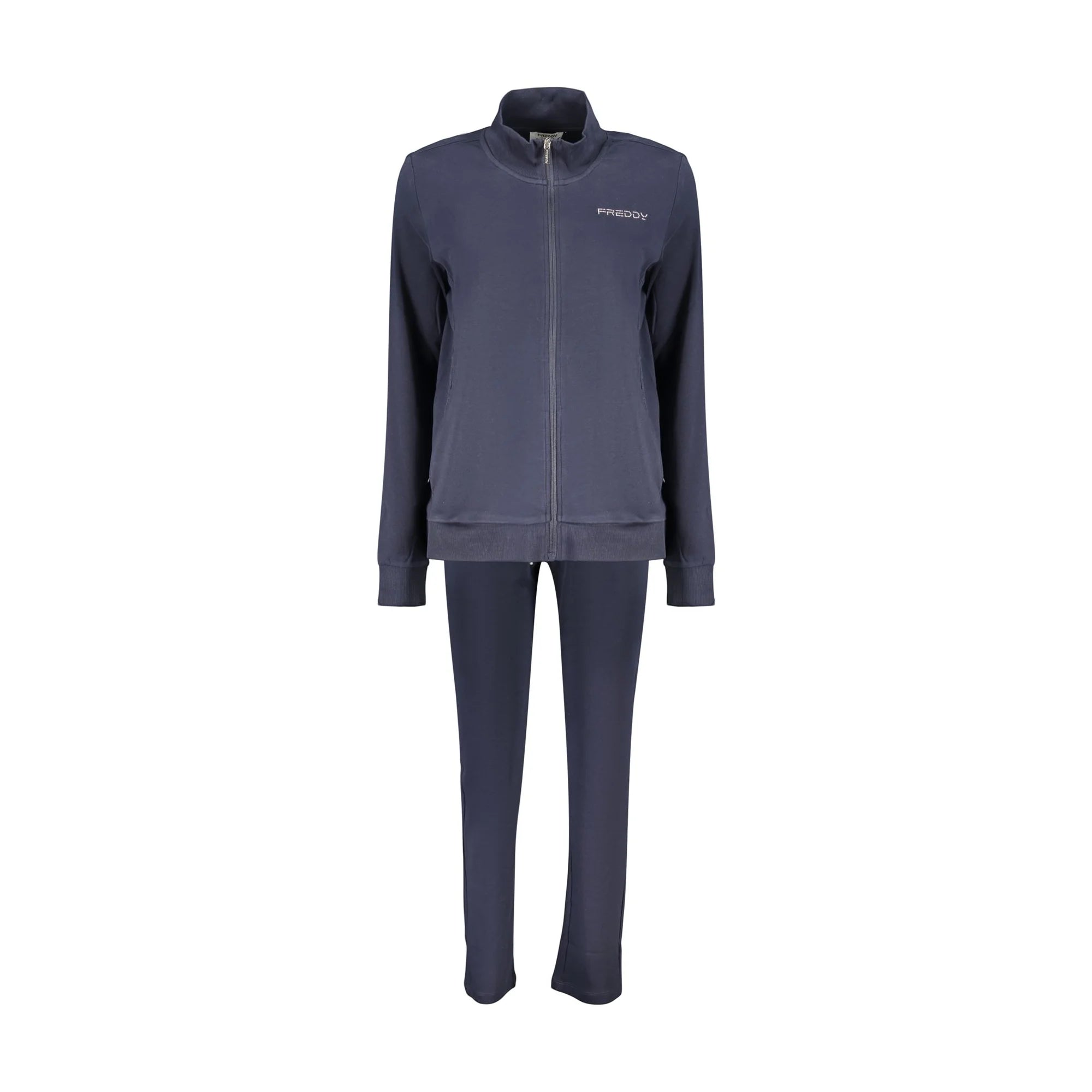 FREDDY FELPA CON ZIP DONNA BLU