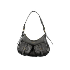 Coccinelle Borsa a Spalla Pelle Donna Nera Stampa Logo