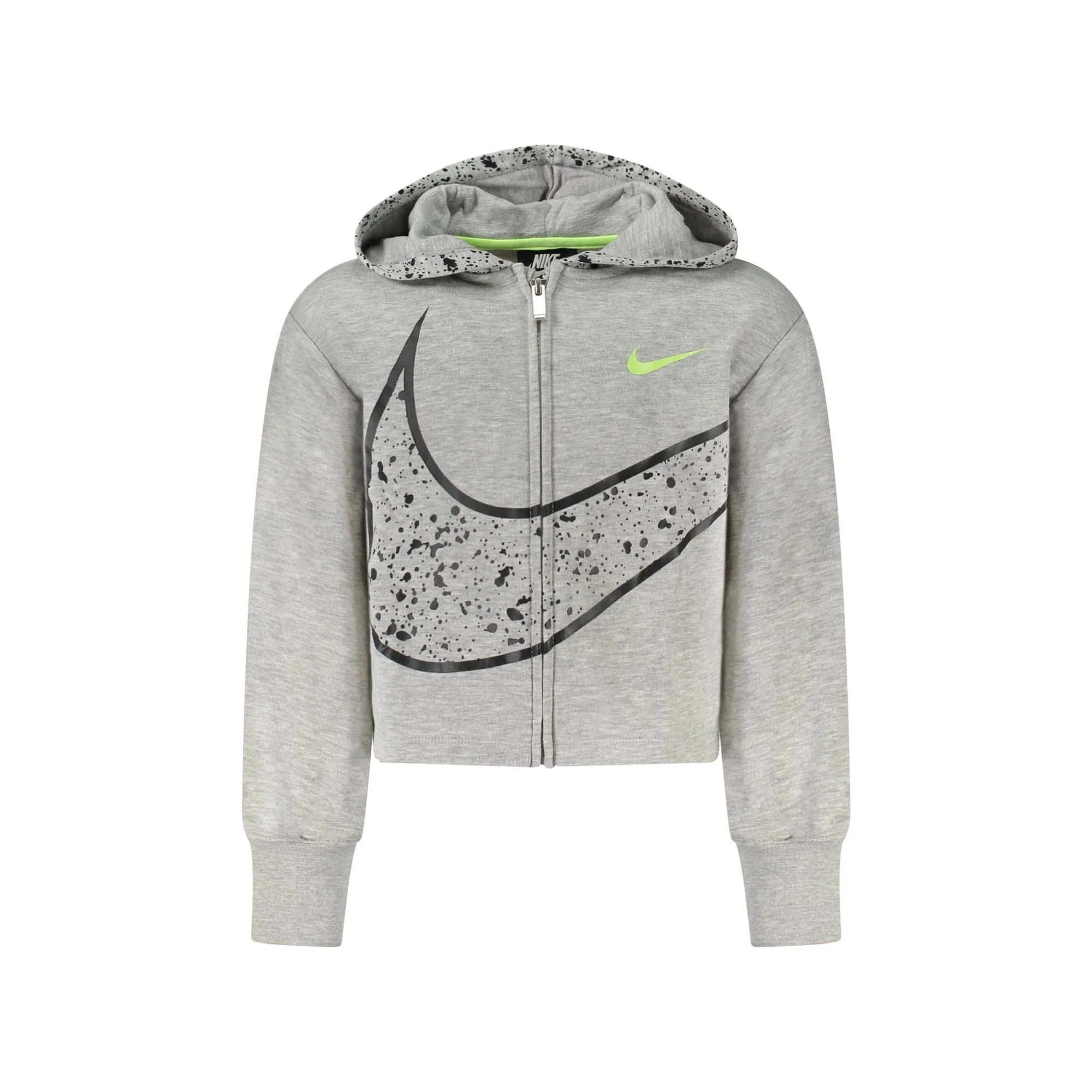 NIKE FELPA CON ZIP BAMBINA GRIGIO