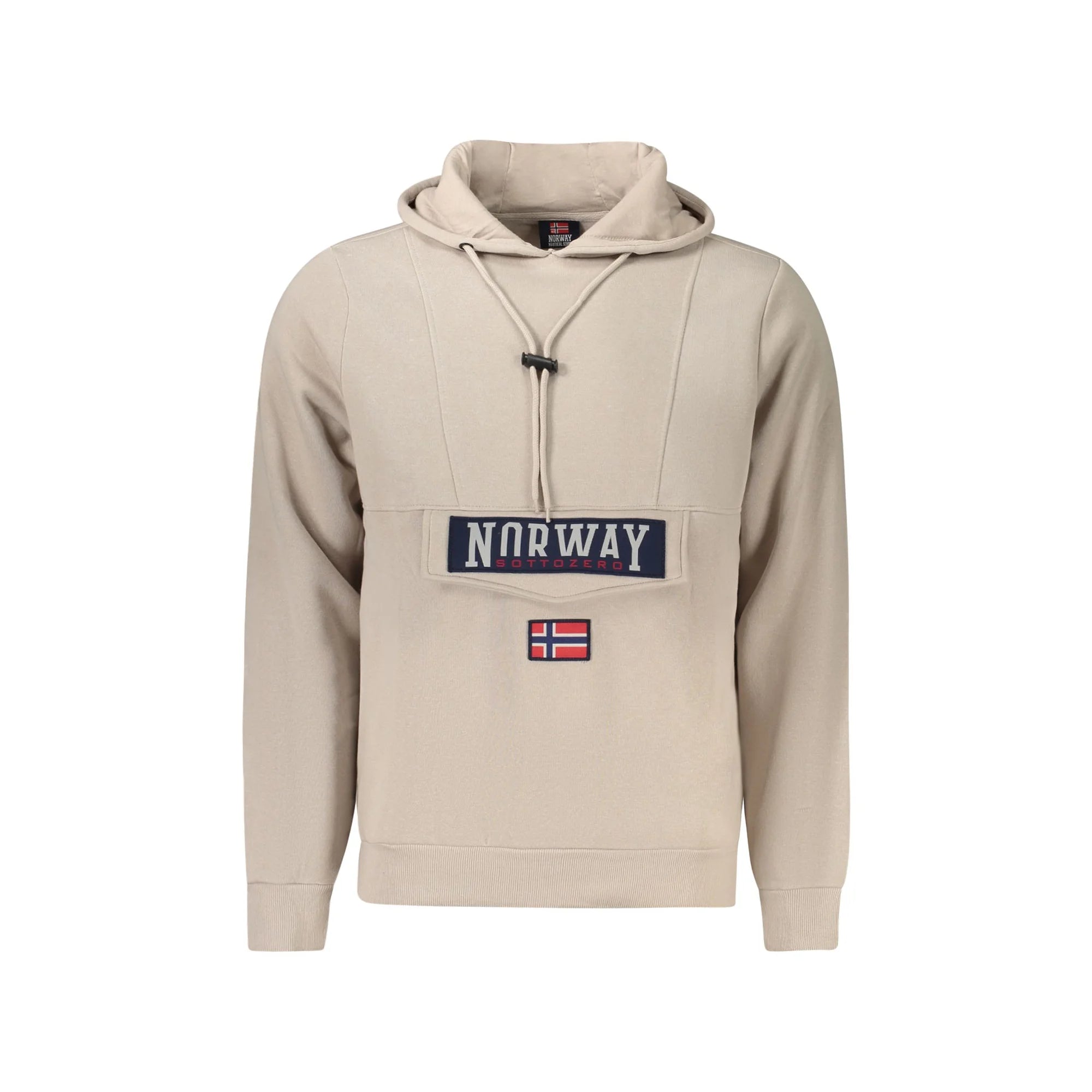 NORWAY 1963 FELPA SENZA ZIP UOMO BEIGE