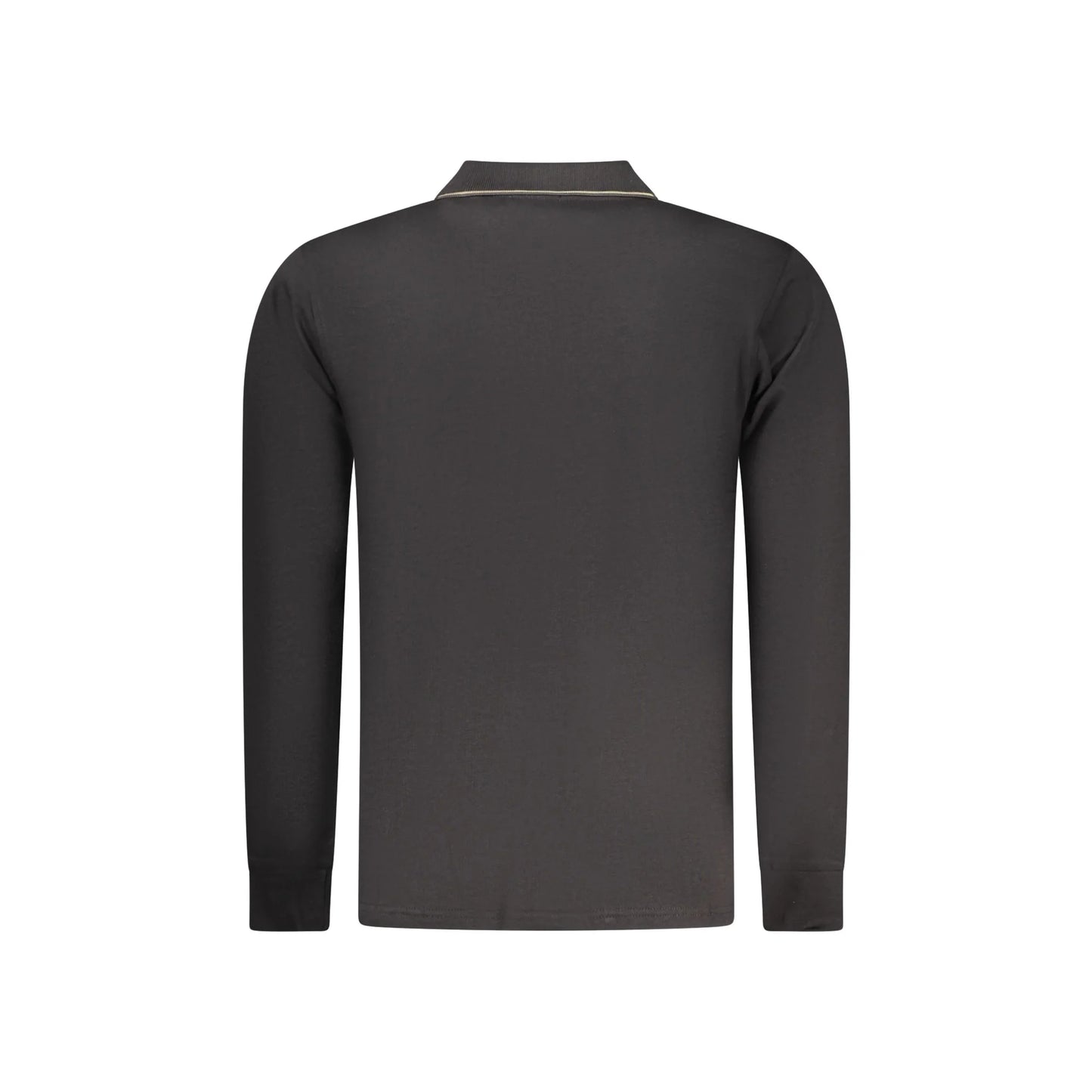 Coveri Moving Polo Maniche Lunghe Uomo Nera Ricamo nero - vista 2
