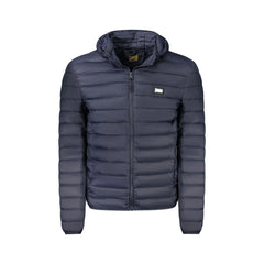Cavalli Class Veste Homme Bleu avec Capuche Amovible et Logo