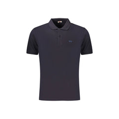 Rifle Polo Maniche Corte Uomo Blu Stampa Logo