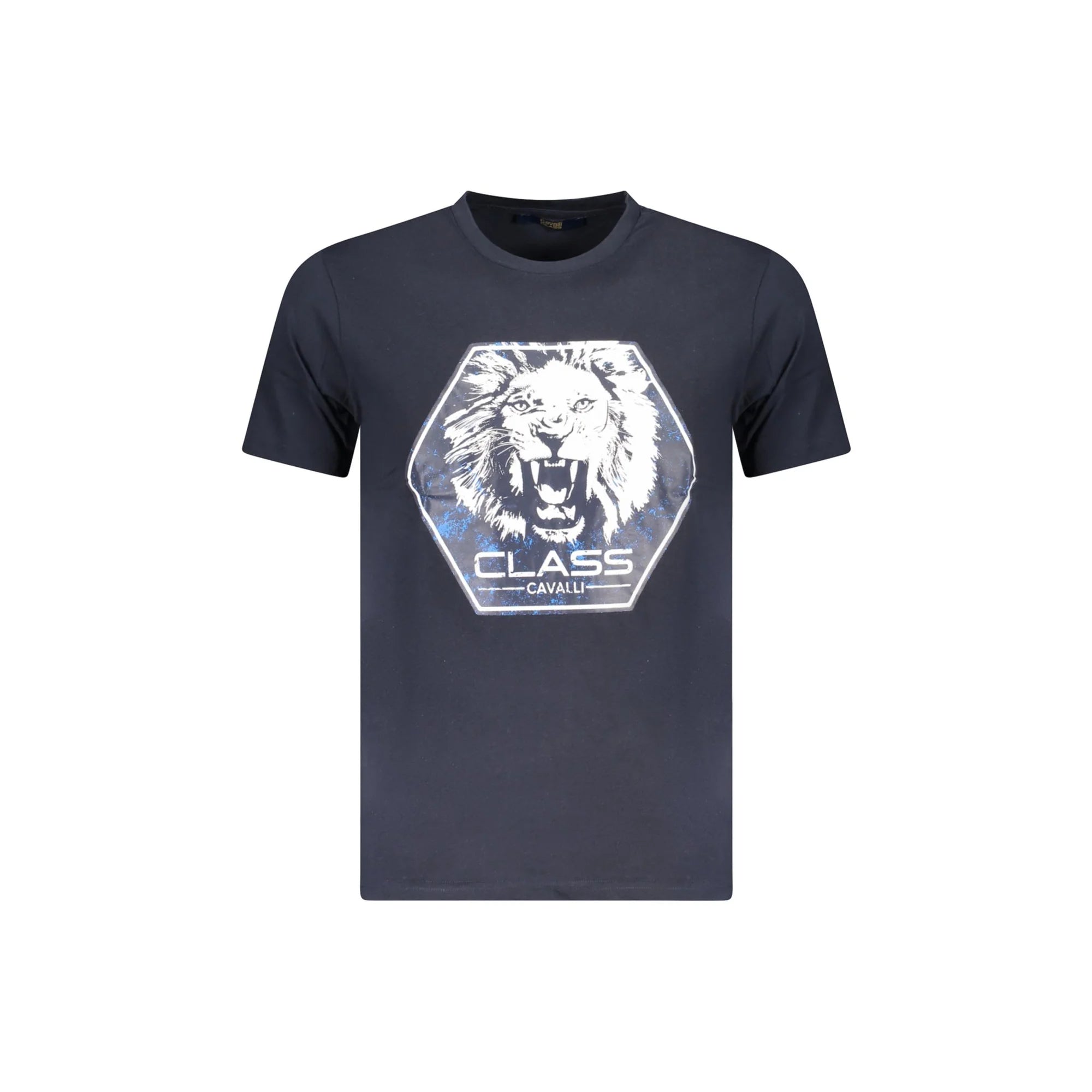Cavalli Class T-Shirt Maniche Corte Uomo Blu Stampa - foto prodotto