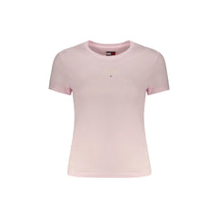 Tommy Hilfiger camiseta Manga Corta Mujer Rosa Estampado Logo