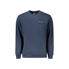 Tommy Hilfiger Felpa Maniche Lunghe Senza Zip Uomo Blu Ricamo Logo