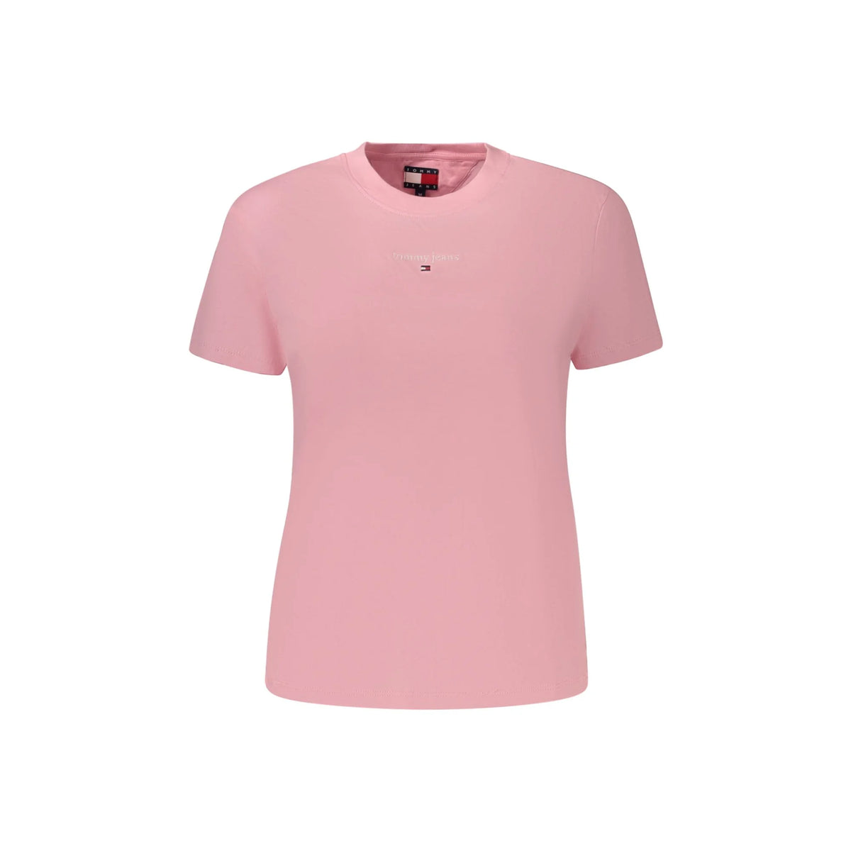 TOMMY HILFIGER T-SHIRT MANICHE CORTE DONNA ROSA