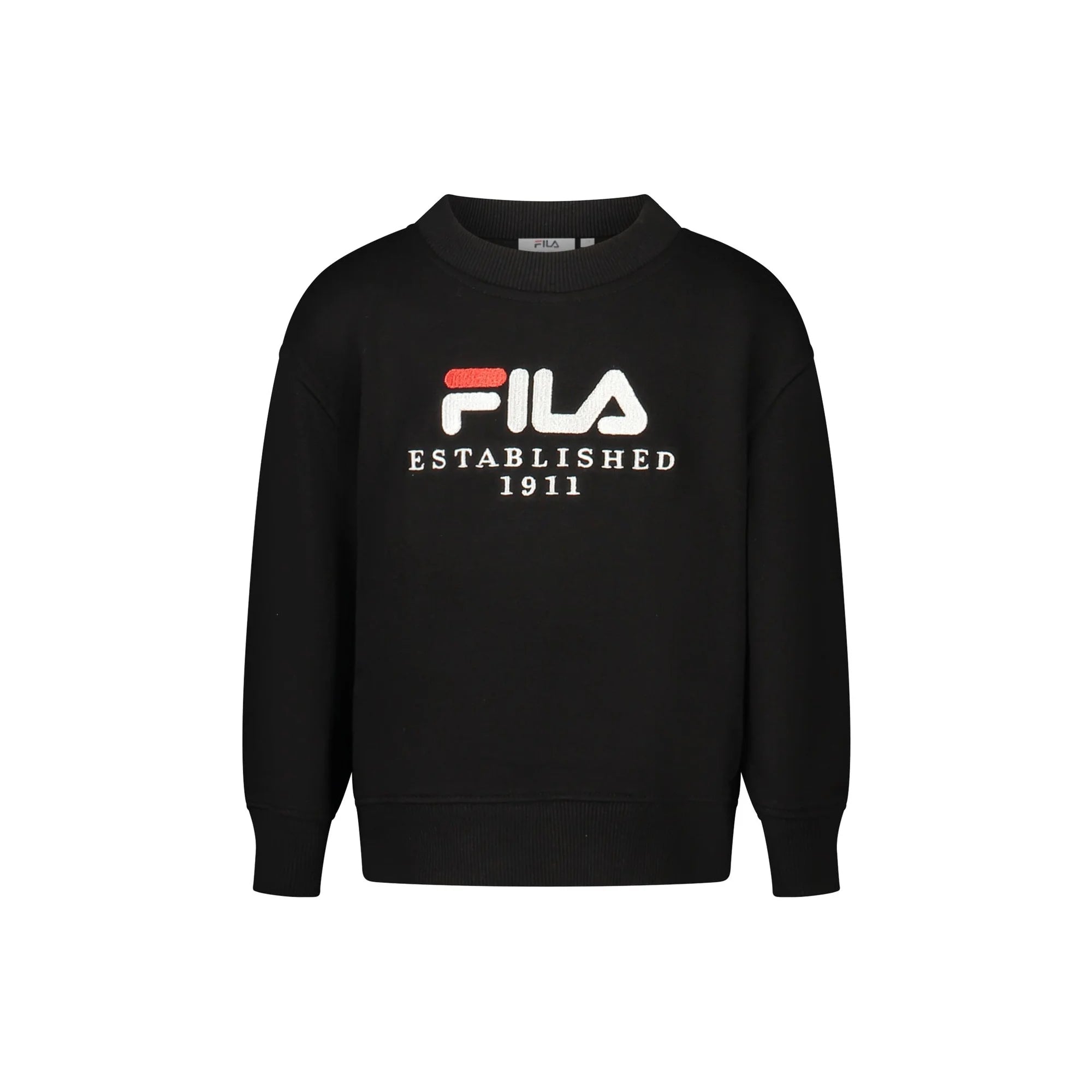 FILA FELPA SENZA ZIP BAMBINA NERO