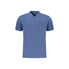Rifle Polo Maniche Corte Uomo Blu Ricamo