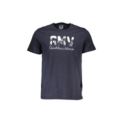 Gian Marco Venturi T-Shirt Maniche Corte Uomo Blu Stampa
