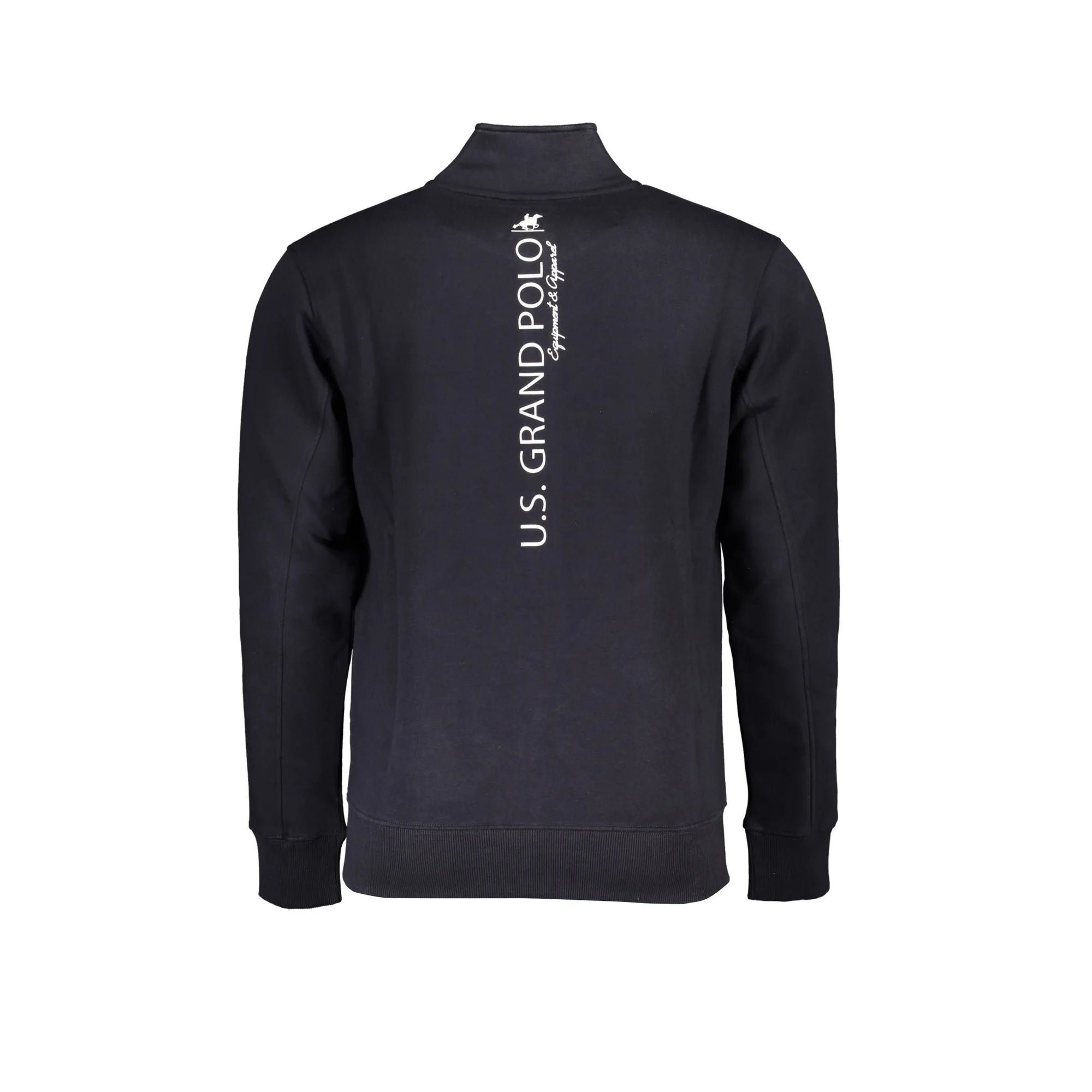 U.S. GRAND POLO FELPA CON ZIP UOMO BLU