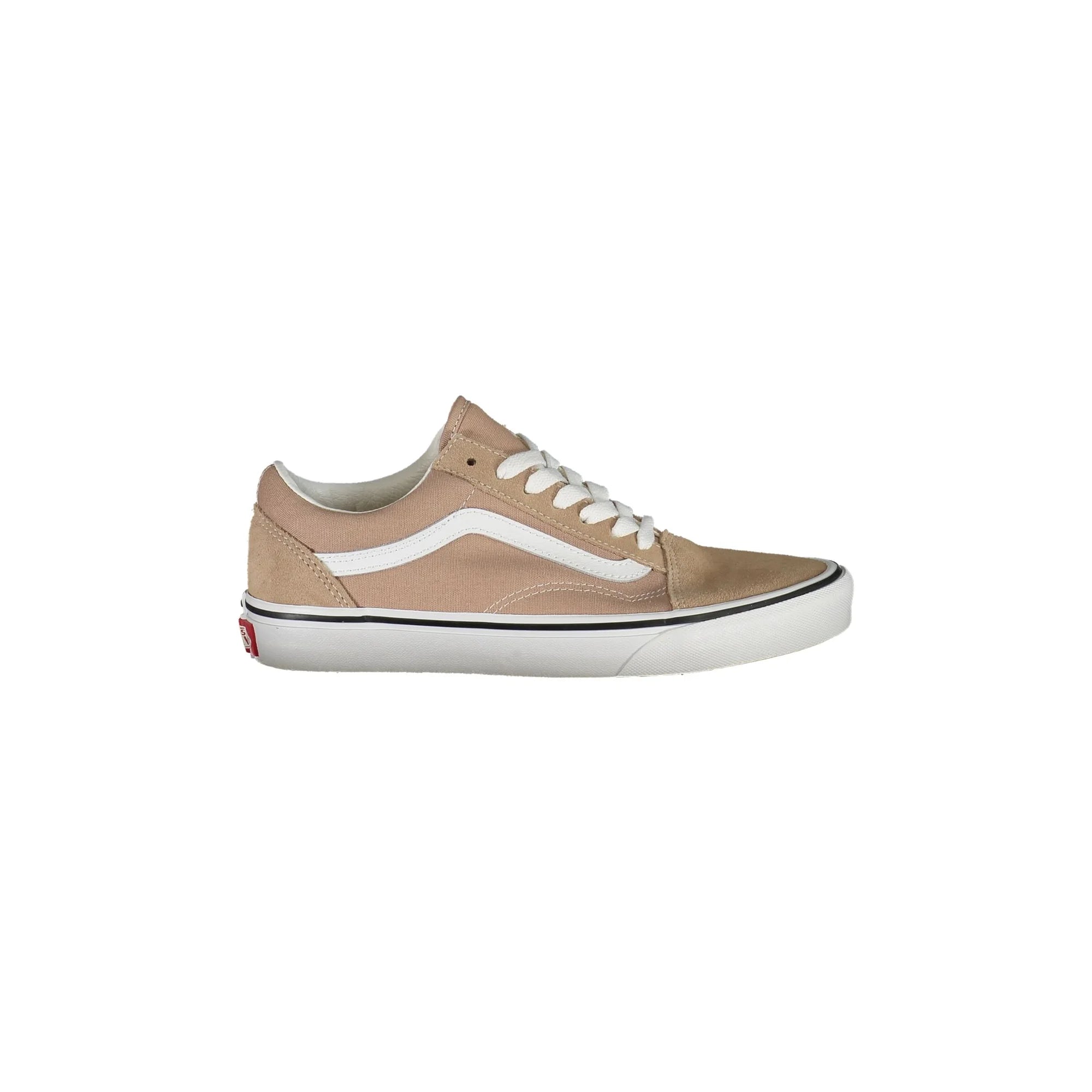 VANS Scarpe Sneakers Donna Beige Old Skool con Dettagli a Contrasto