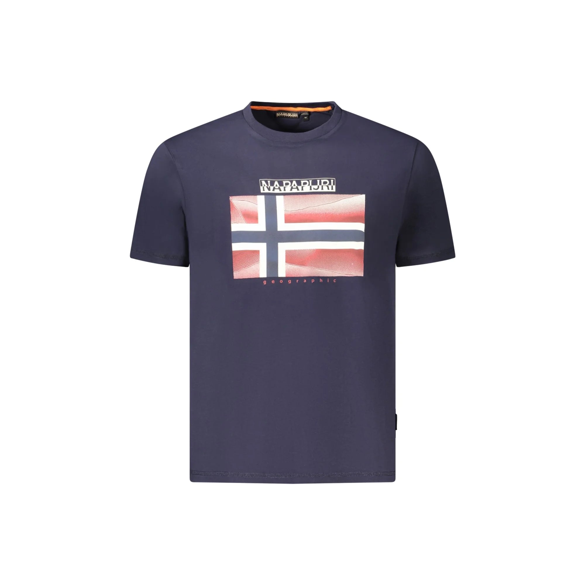 Napapijri T-Shirt Maniche Corte Uomo Blu Stampa - foto prodotto