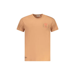 Iceberg T-Shirt Manches Courtes Homme Marron Imprimé Logo