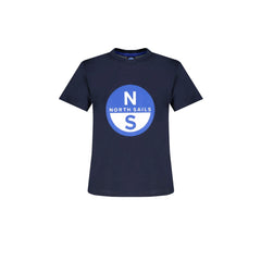 North Sails T-Shirt Maniche Corte Bambino Blu Stampa Logo