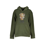 Cavalli Class Felpa Donna Verde con Cappuccio e Logo