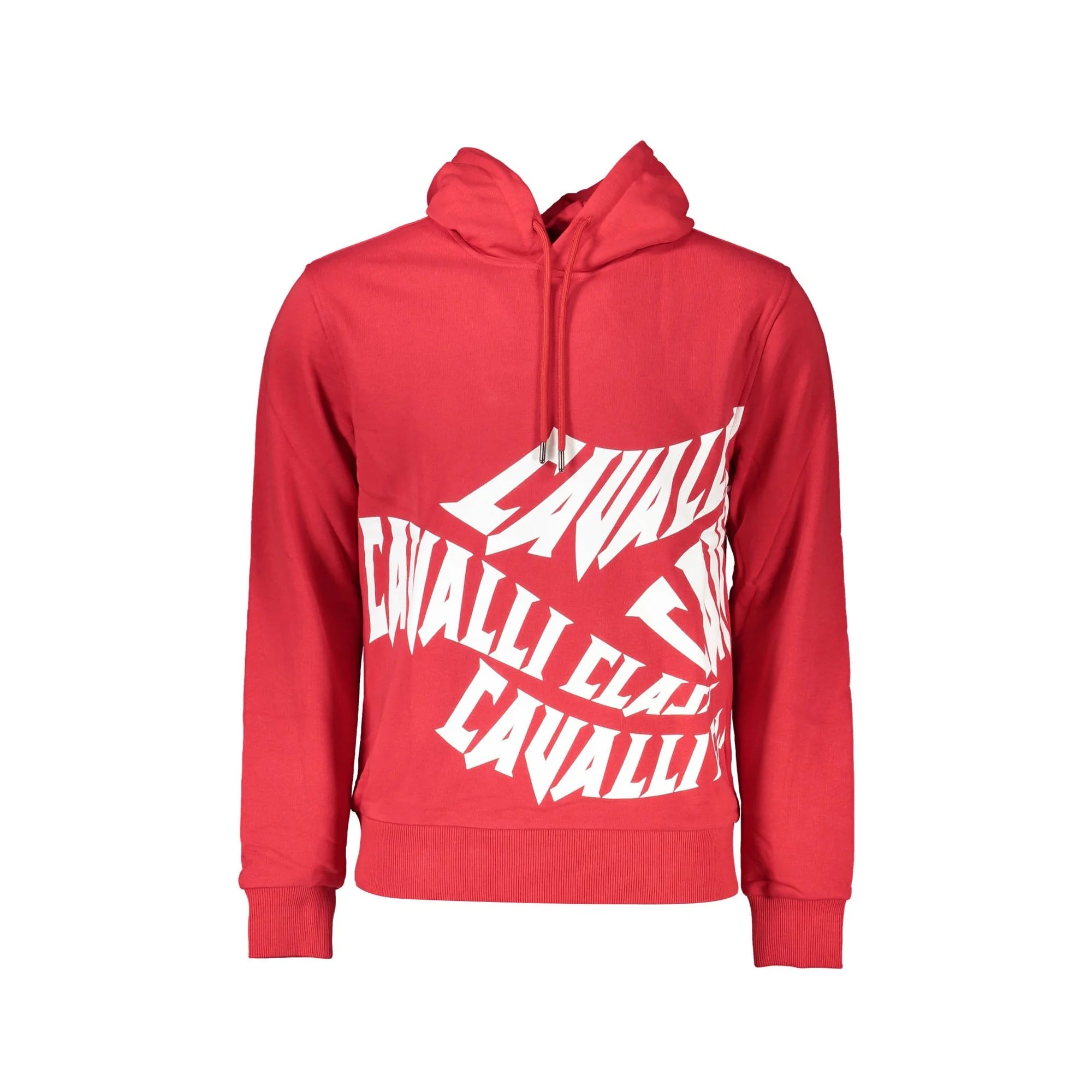 CAVALLI CLASS FELPA SENZA ZIP UOMO ROSSO