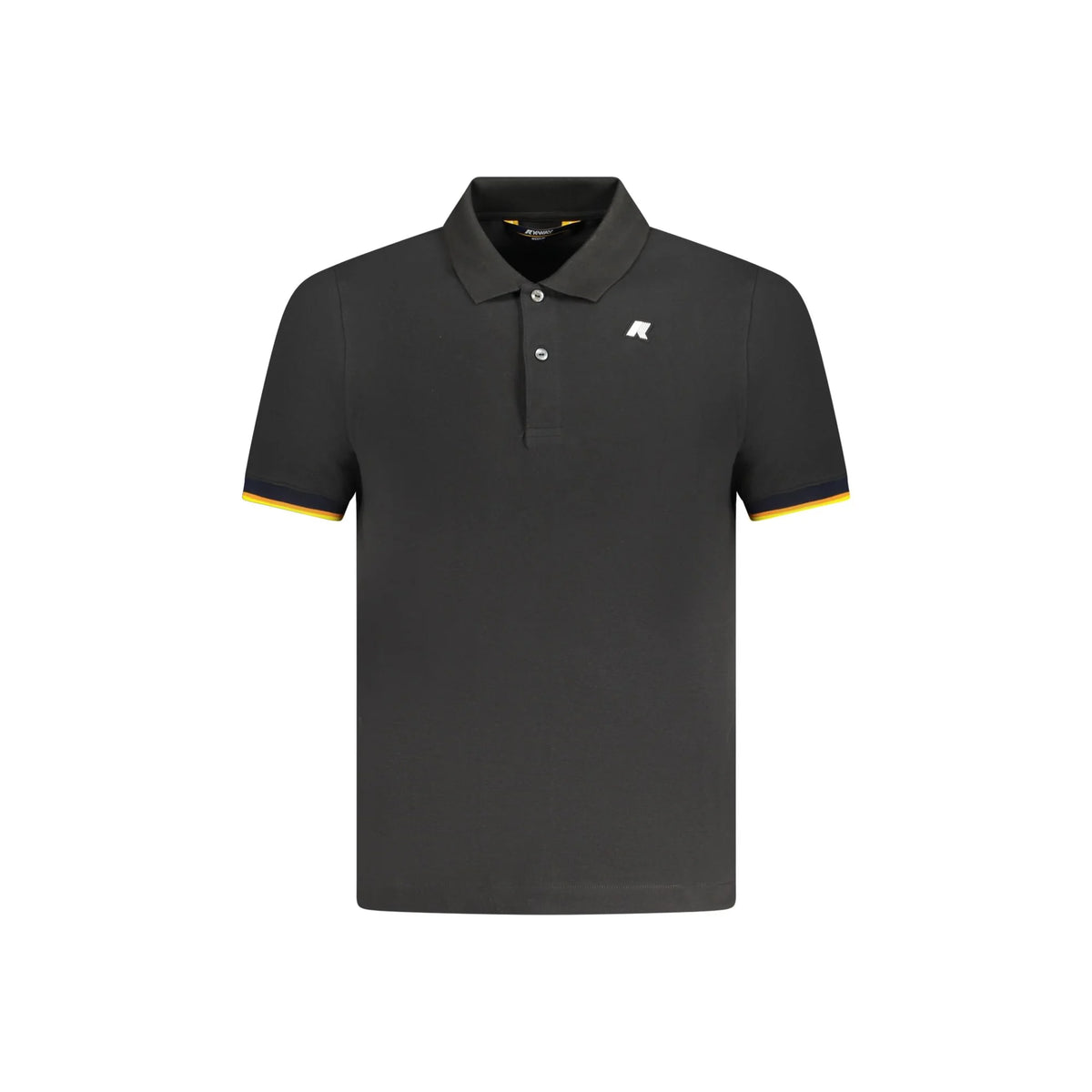 K-WAY POLO MANICHE CORTE UOMO NERO
