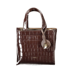 Furla Mala tiracolo mulher castanha com logótipo