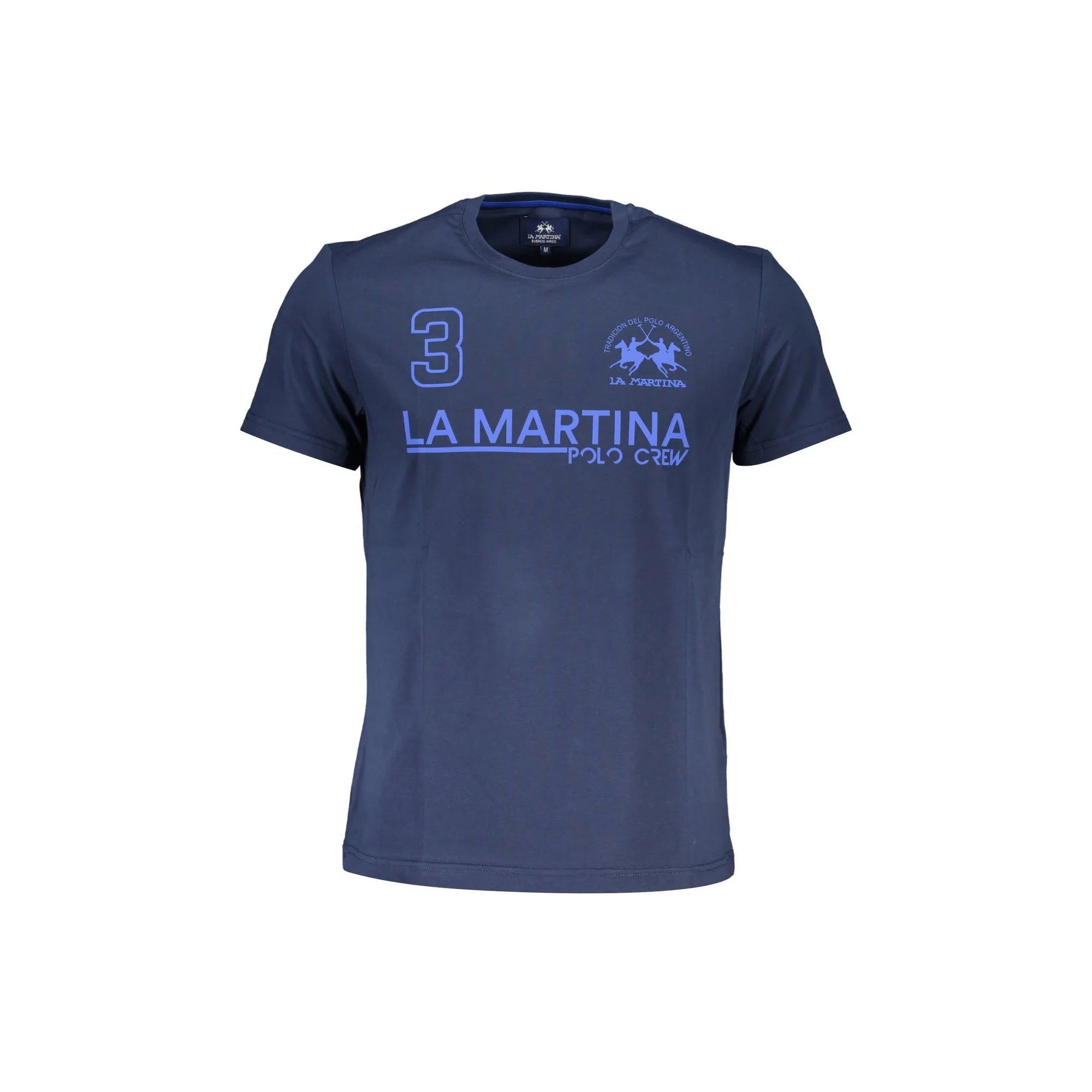 La Martina T-Shirt Maniche Corte Uomo Blu Stampa - foto prodotto