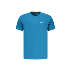 Nike Koszulka Krótki Rękaw Mężczyzna Niebieska Z Logo