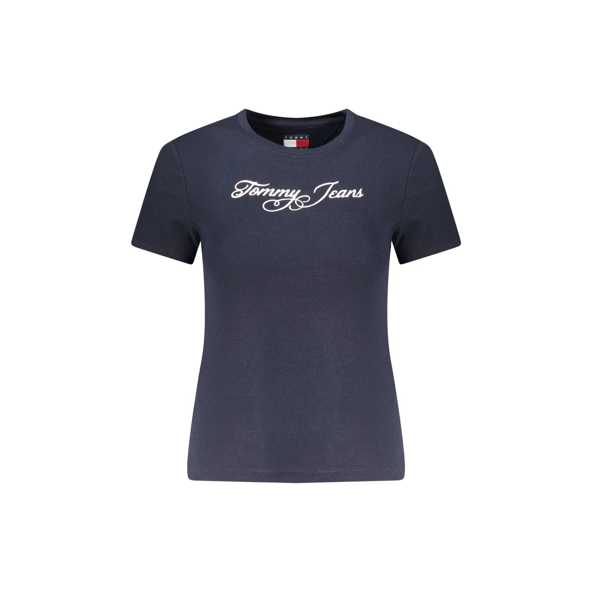 TOMMY HILFIGER T-SHIRT MANICHE CORTE DONNA BLU