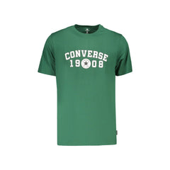 Converse T-Shirt Maniche Corte Uomo Verde Stampa Logo