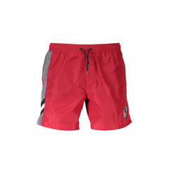 Karl Lagerfeld Beachwear Roupa de Praia Masculina Vermelha Detalhes em Contraste