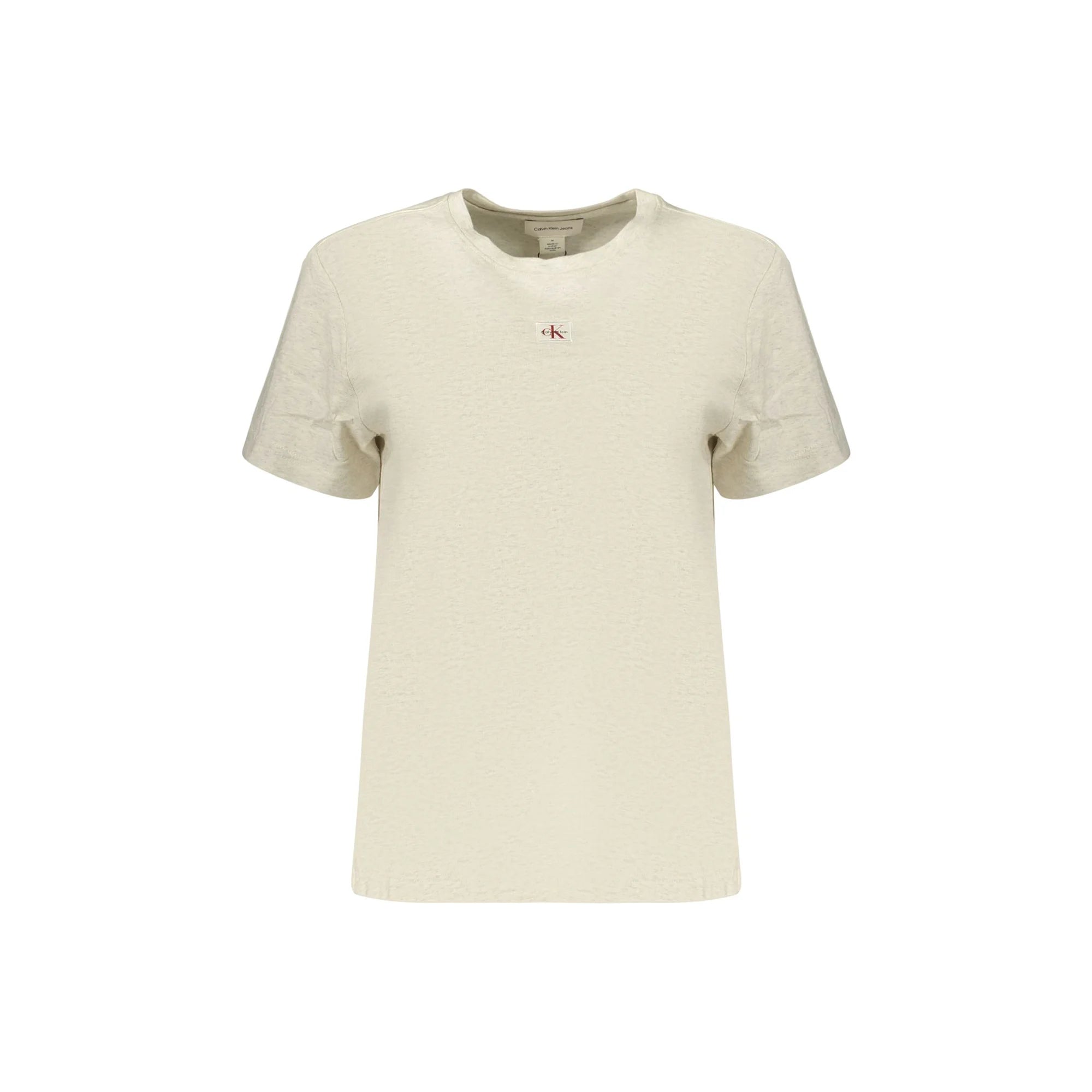 CALVIN KLEIN T-SHIRT MANICHE CORTE DONNA GRIGIO