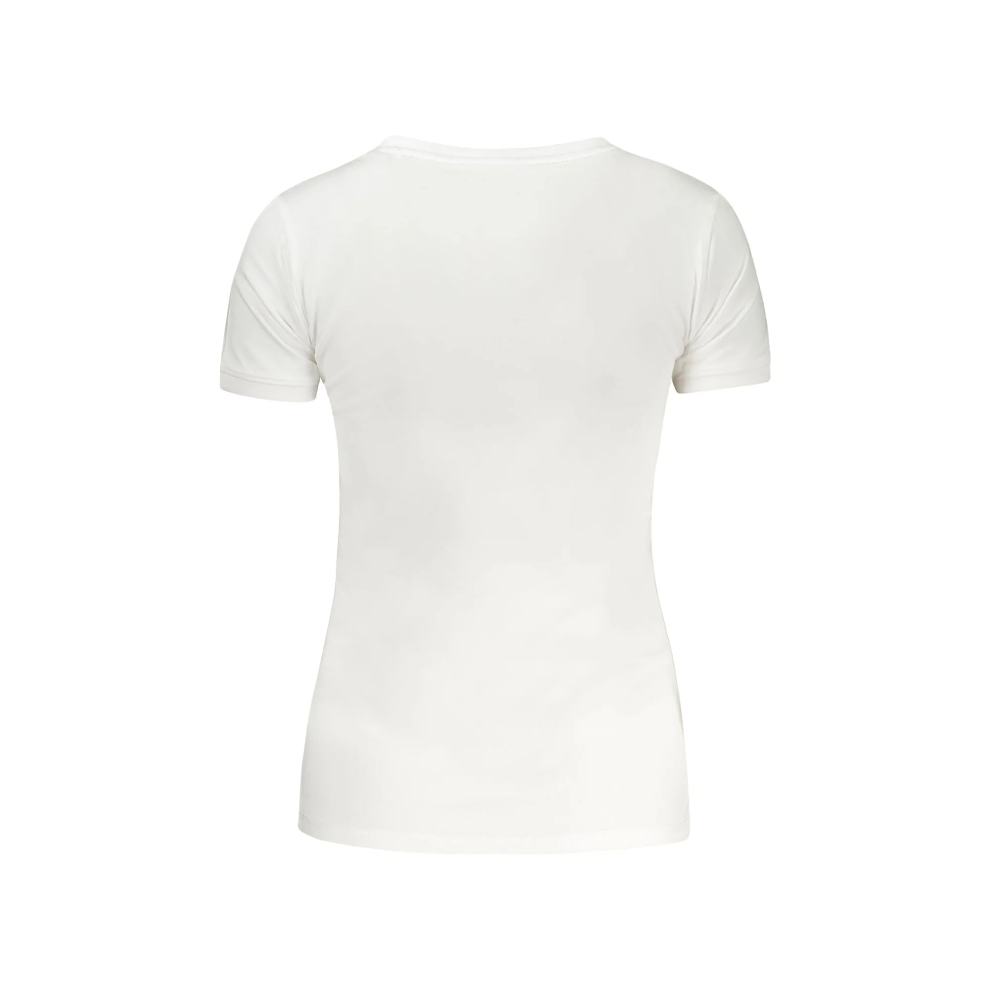 GUESS JEANS T-SHIRT MANICHE CORTE DONNA BIANCO