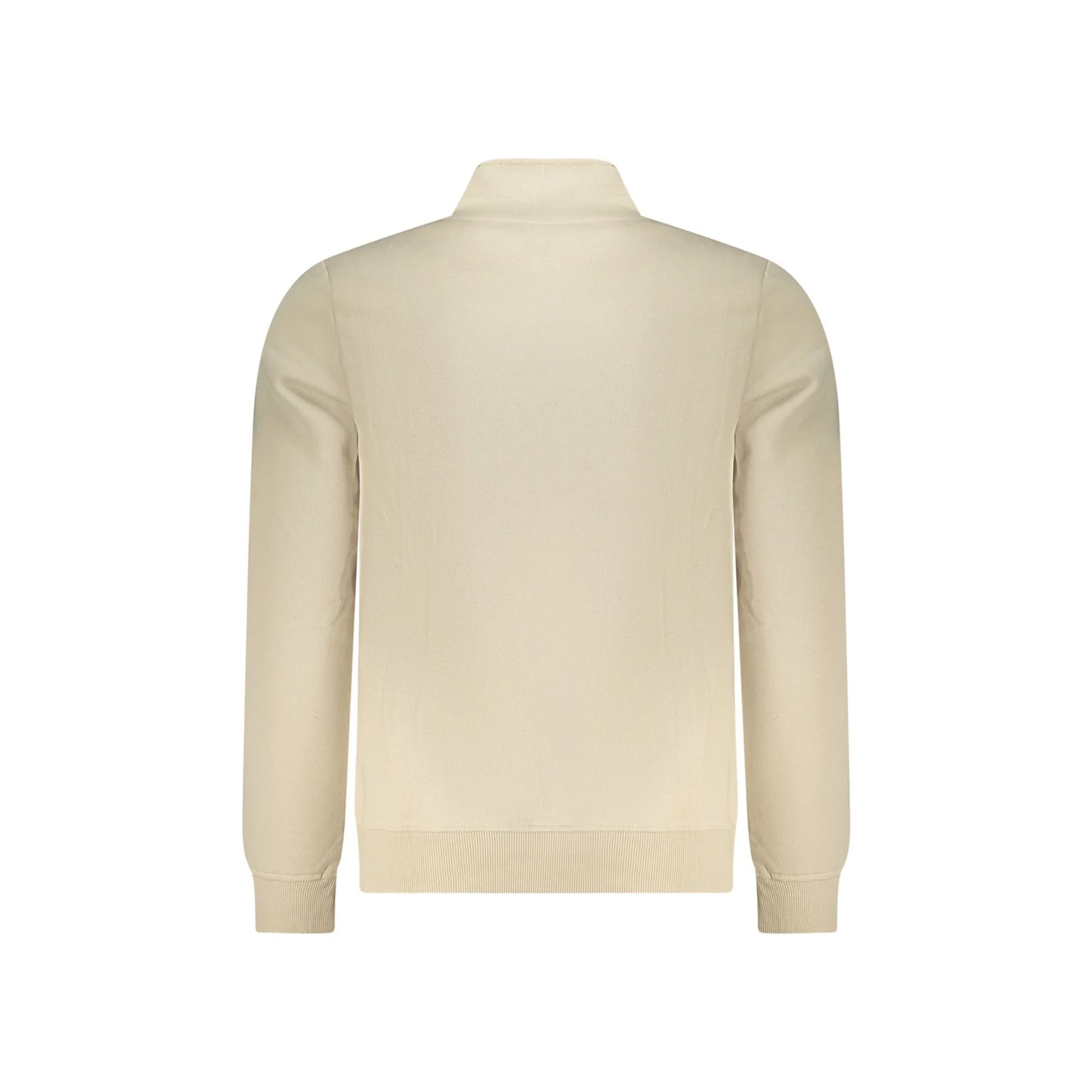 U.S. Grand Felpa Uomo Beige Mezza Zip Felpata Logo Felpe - vista 2