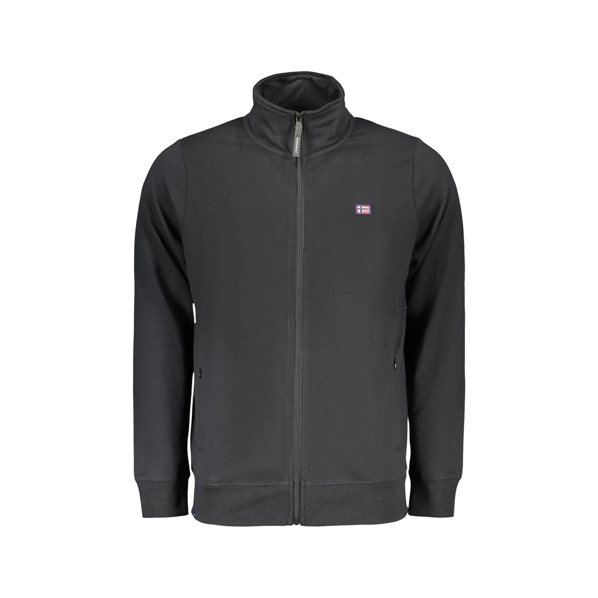 NORWAY 1963 FELPA CON ZIP UOMO NERO