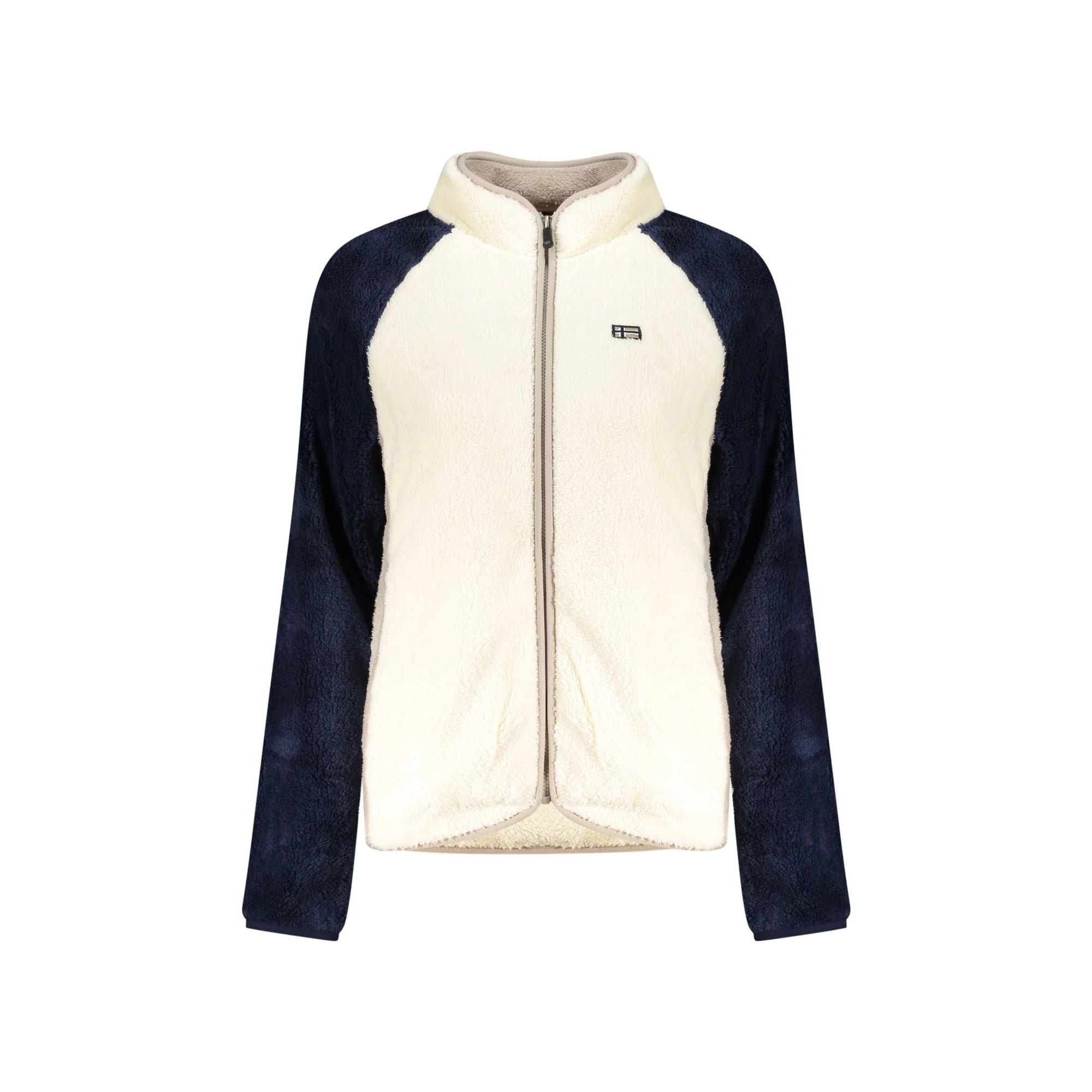 NORWAY 1963 FELPA CON ZIP DONNA BIANCO