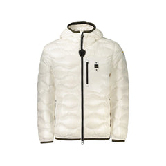 Blauer Giubbotto Maniche Lunghe Uomo Bianco Logo
