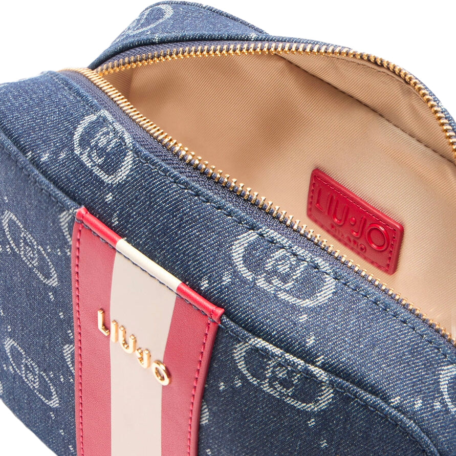 Borsa Donna a Tracolla Liu Jo in Denim con Dettagli Monogram