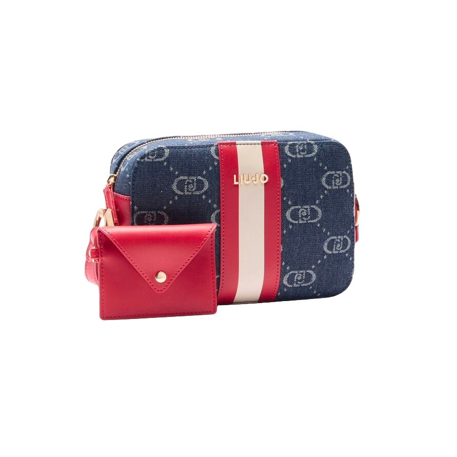 Borsa Donna a Tracolla Liu Jo in Denim con Dettagli Monogram