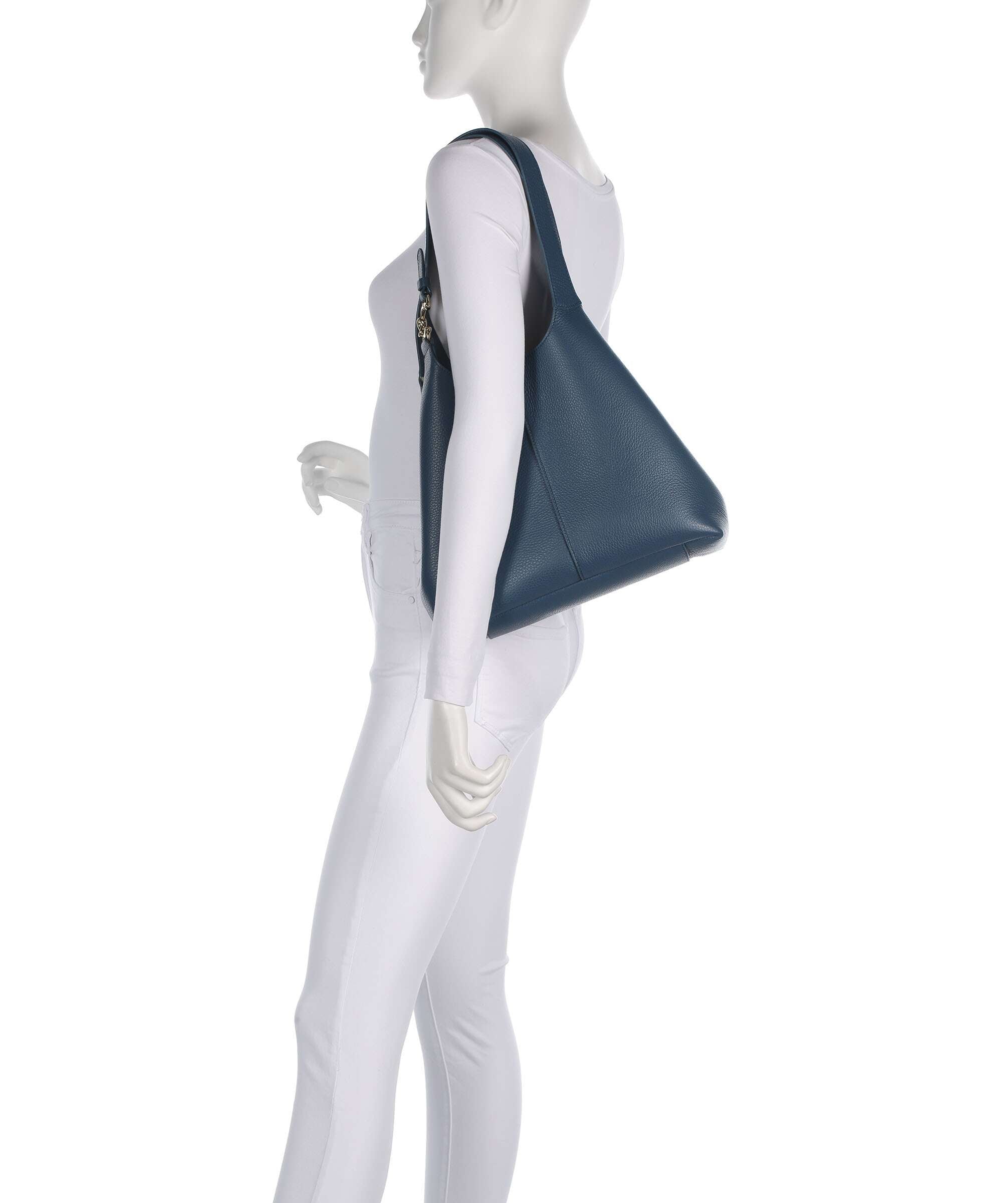 Coccinelle Borsa a Spalla Pelle Donna Blu Dettagli a Contrasto Borse - vista 2