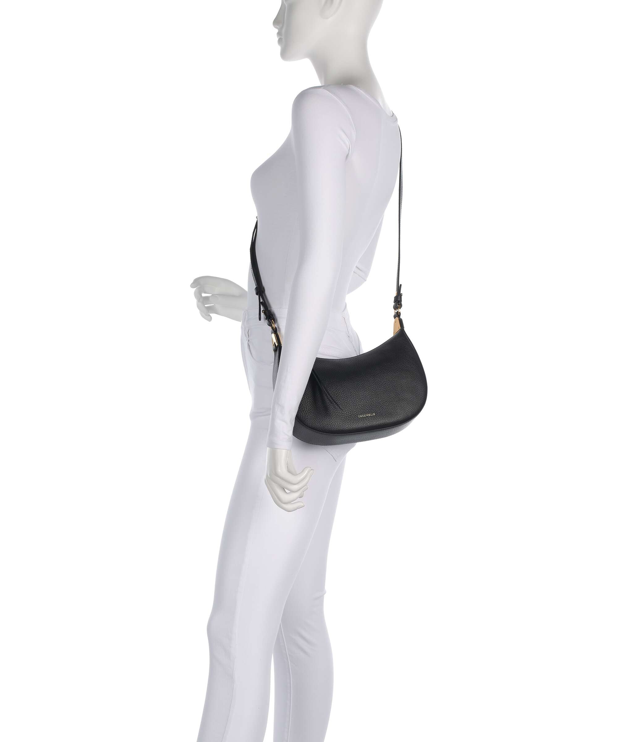 Coccinelle Borsa a Tracolla Pelle Donna Nera Chiusura con Zip Borse nero - vista 2