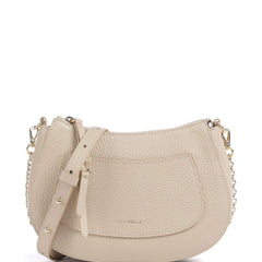 Coccinelle Borsa a Tracolla Pelle Donna Beige Con Tracolla in Catena