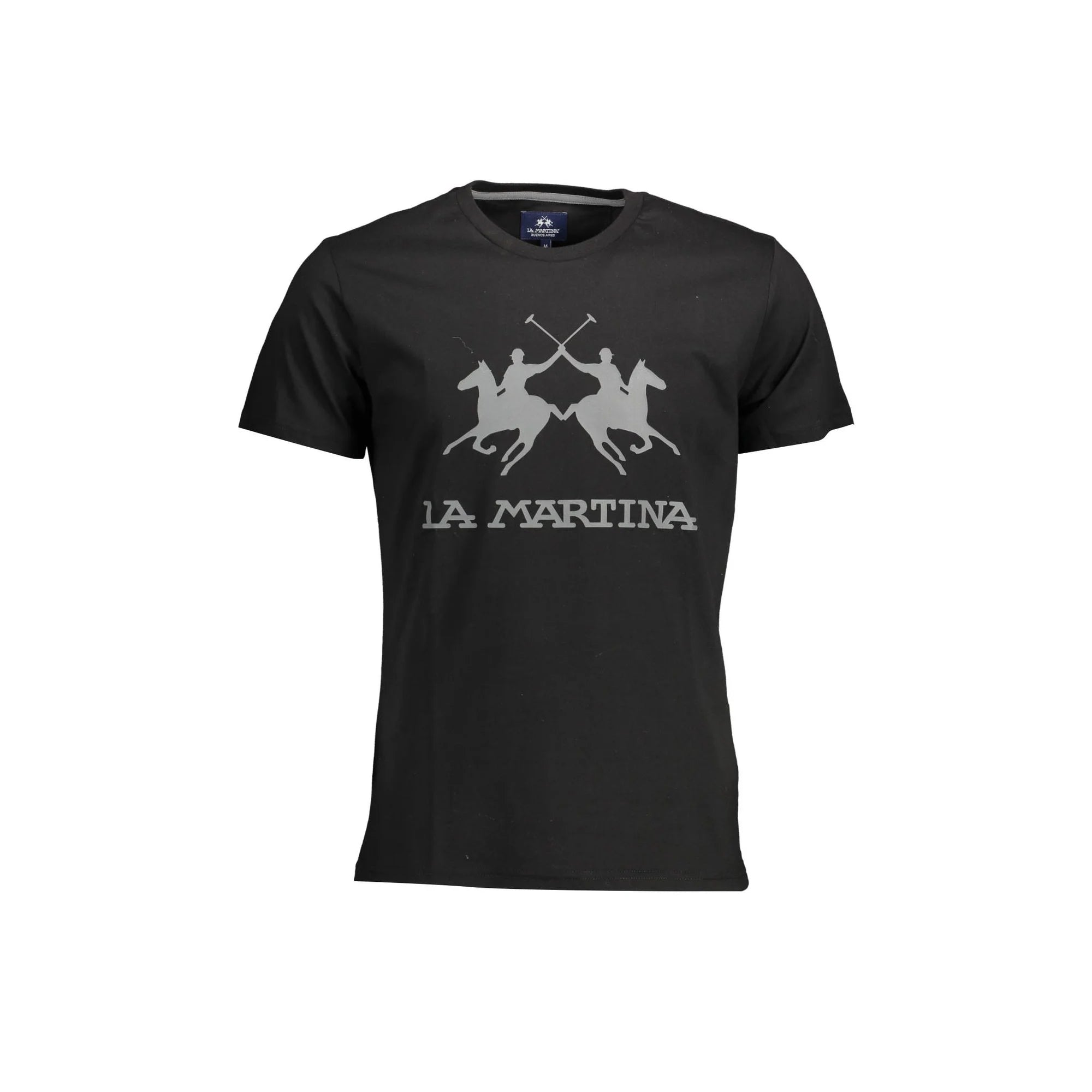 LA MARTINA T-SHIRT MANICHE CORTE UOMO NERO