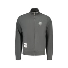 Accademia Militare Sweatshirt Lange Ärmel Herren Schwarz Reißverschluss