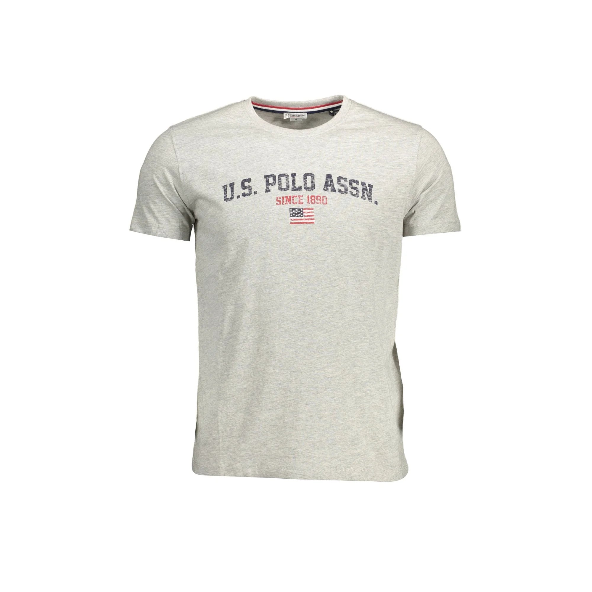 U.S. Polo T-Shirt Maniche Corte Uomo Grigia Stampa Logo Grigio - foto prodotto
