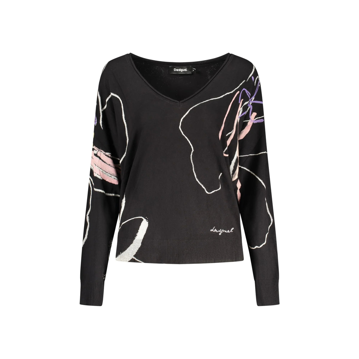 DESIGUAL MAGLIA DONNA NERO
