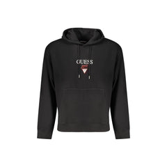 Guess vaqueros Sudadera de Manga Larga Hombre Negra Bordado