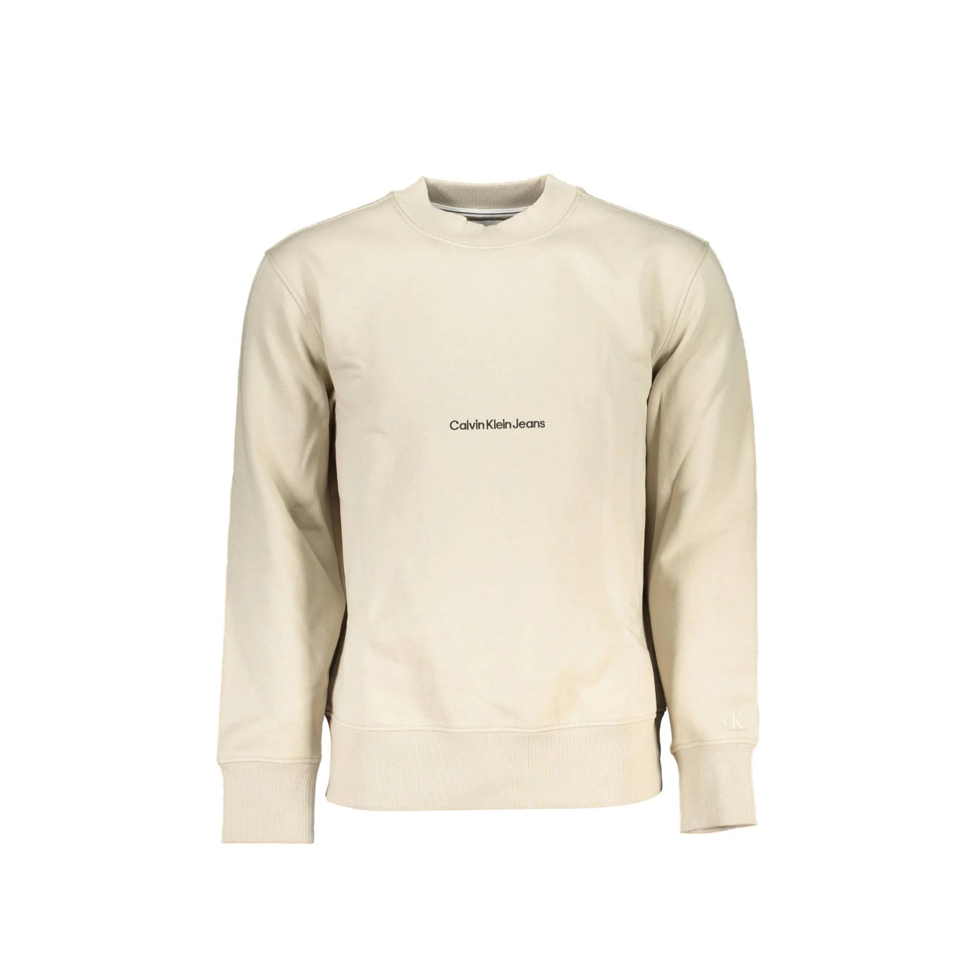 CALVIN KLEIN FELPA SENZA ZIP UOMO BEIGE