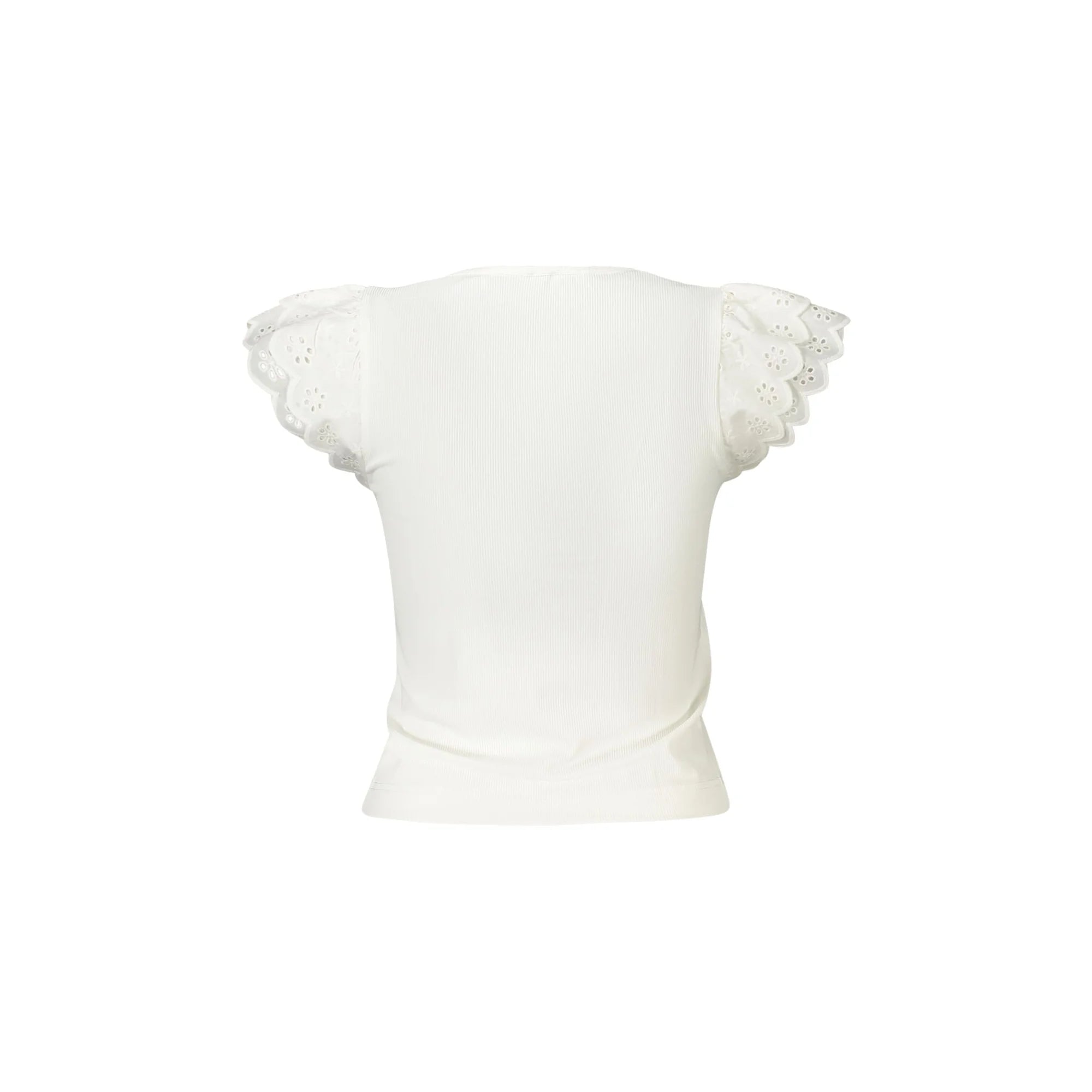 GUESS JEANS T-SHIRT MANICHE CORTE DONNA BIANCO
