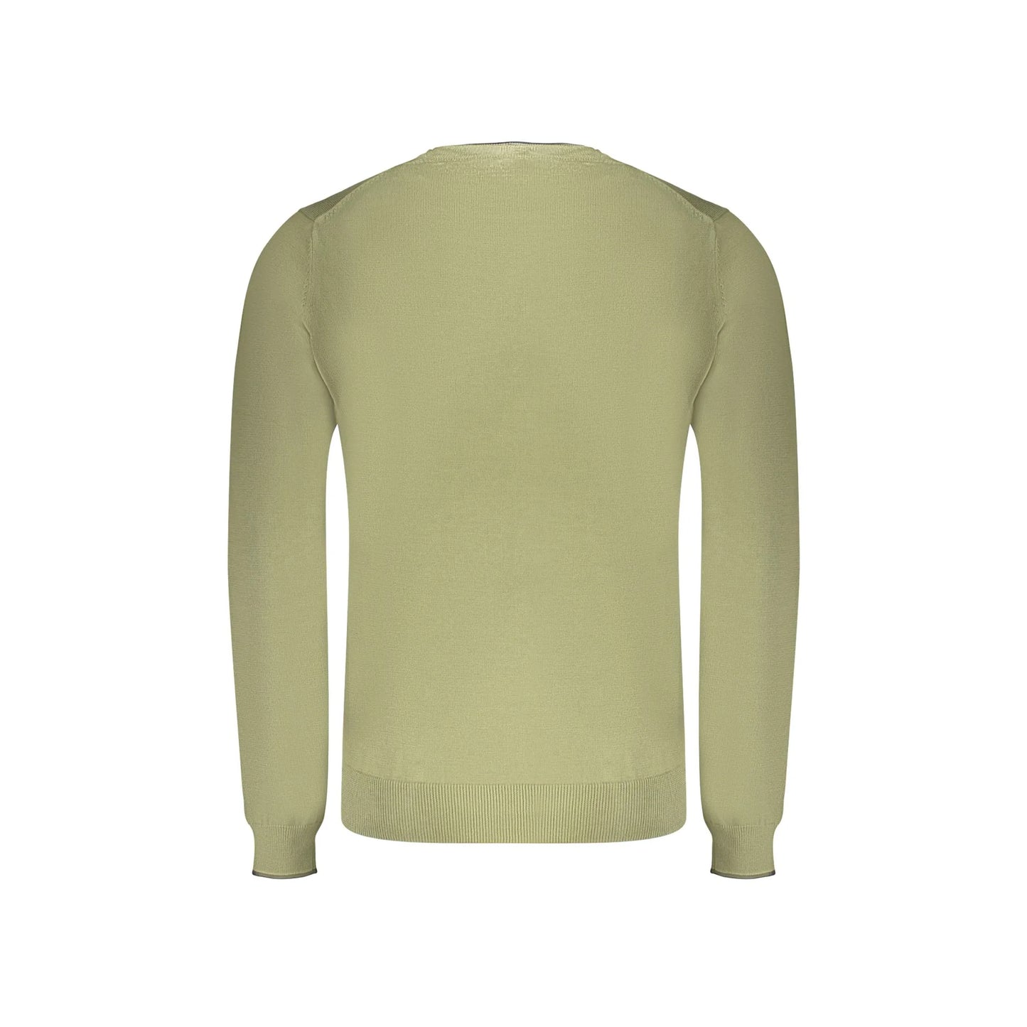 North Sails Maglia Uomo Verde Girocollo Maniche Lunghe Logo Maglie - vista 2
